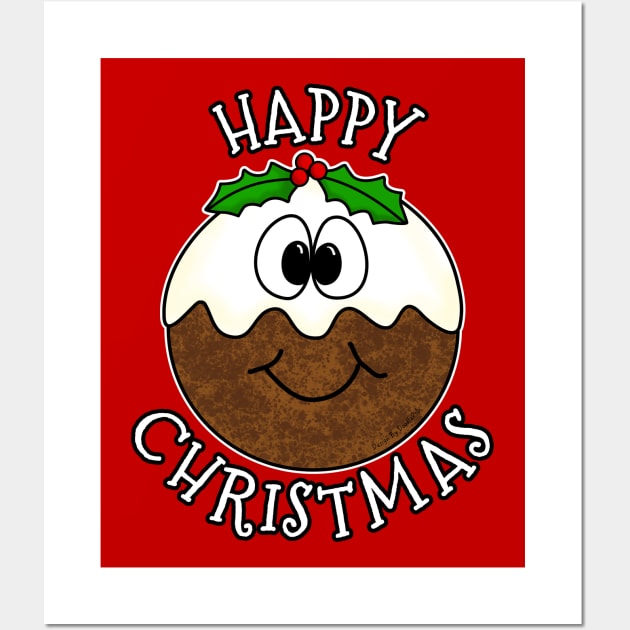 Christmas Pudding Xmas 2022 Wall Art by doodlerob